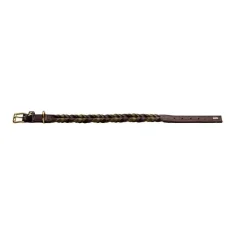 Hunter Hondenhalsband Solid Education Duo Bruin- Hondenhalsband