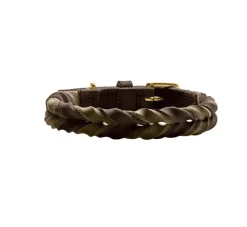 Hunter Hondenhalsband Solid Education Duo Bruin- Hondenhalsband