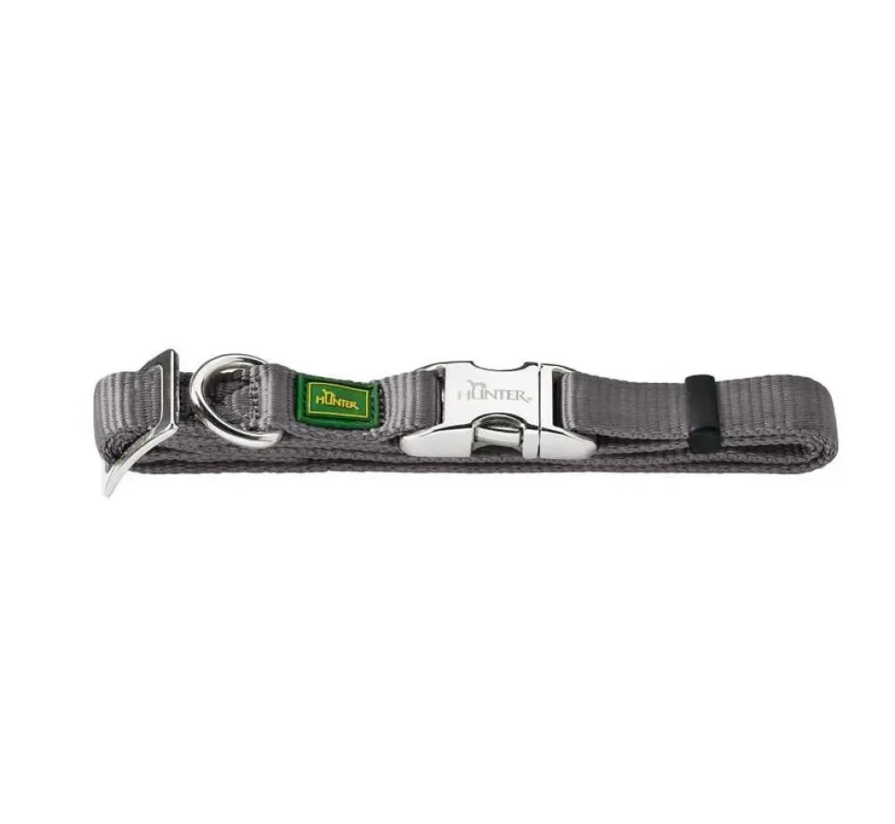 Hunter Hondenhalsband Vario Alu Strong Grijs- Hondenhalsband