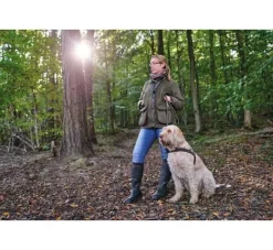 Hunter Hondenriem Hunting Groen- Leren Hondenriem