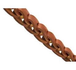 Hunter Hondenriem Solid Education Chain Cognac- Hunter Hondenriem