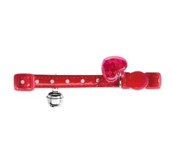Hunter Kattenhalsband Glossy Dots Rood- Kattenhalsband