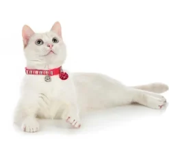 Hunter Kattenhalsband Glossy Stripes Roze- Kattenhalsband