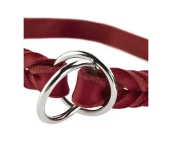 Hunter Training Halsband Hond Solid Education Rood- Hondenhalsband