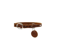 Hunter Training Halsband Hond Solid Education Cognac- Hondenhalsband