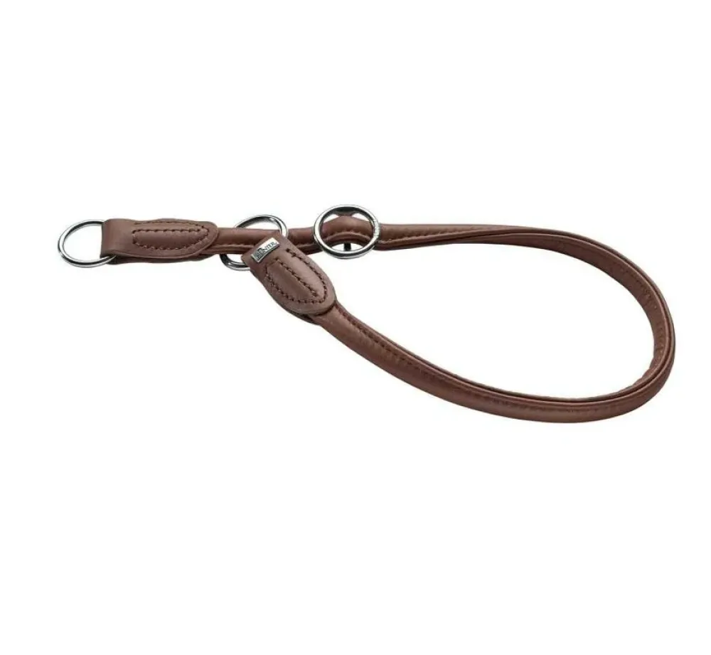 Hunter Training Halsband Hond Round & Soft Bruin- Hondenhalsband