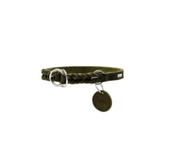 Hunter Training Halsband Hond Solid Education Olive- Hondenhalsband