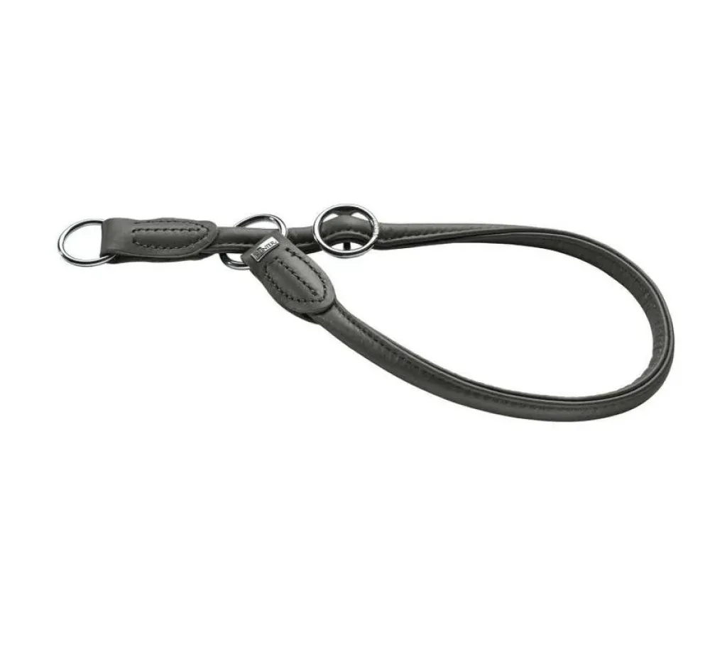 Hunter Training Halsband Hond Round & Soft Grijs- Hondenhalsband
