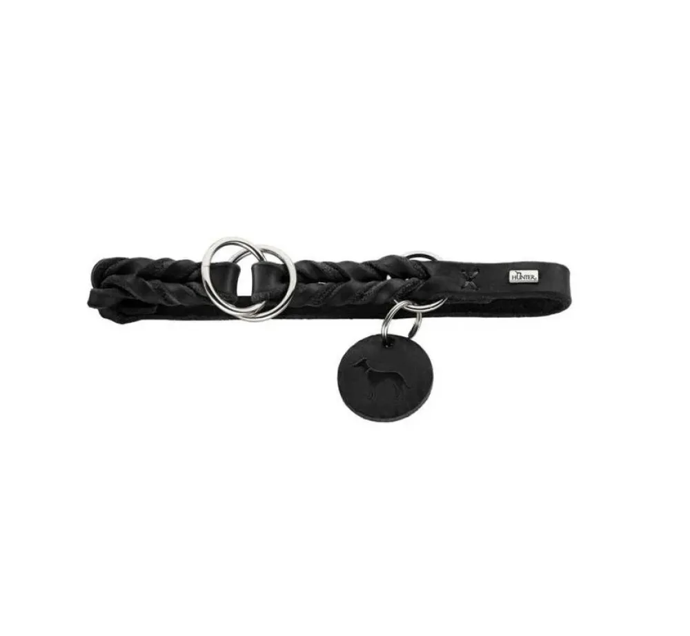 Hunter Training Halsband Hond Solid Education Zwart- Hondenhalsband