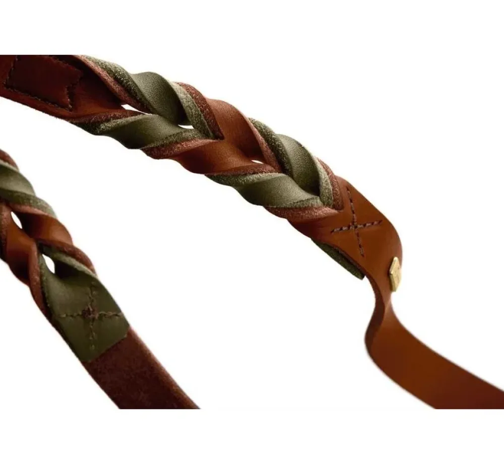 Hunter Verstelbare Hondenriem Solid Education Duo Cognac- Hunter Hondenriem