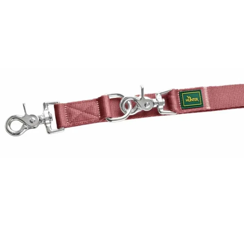 Hunter Verstelbare Hondenriem Inari Pastel Rood- Hunter Hondenriem