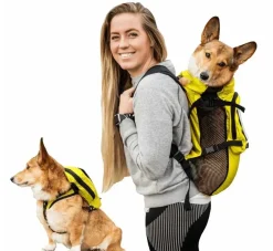 K9 Sport Sack Multifunctionele Hondenrugzak Walk On Geel- Hondentas