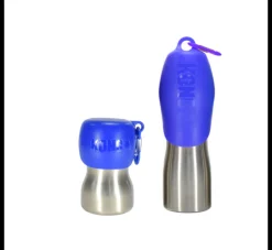 Kong Waterfles Blauw- Voerbak En Drinkbak