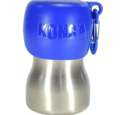 Kong Waterfles Blauw- Voerbak En Drinkbak