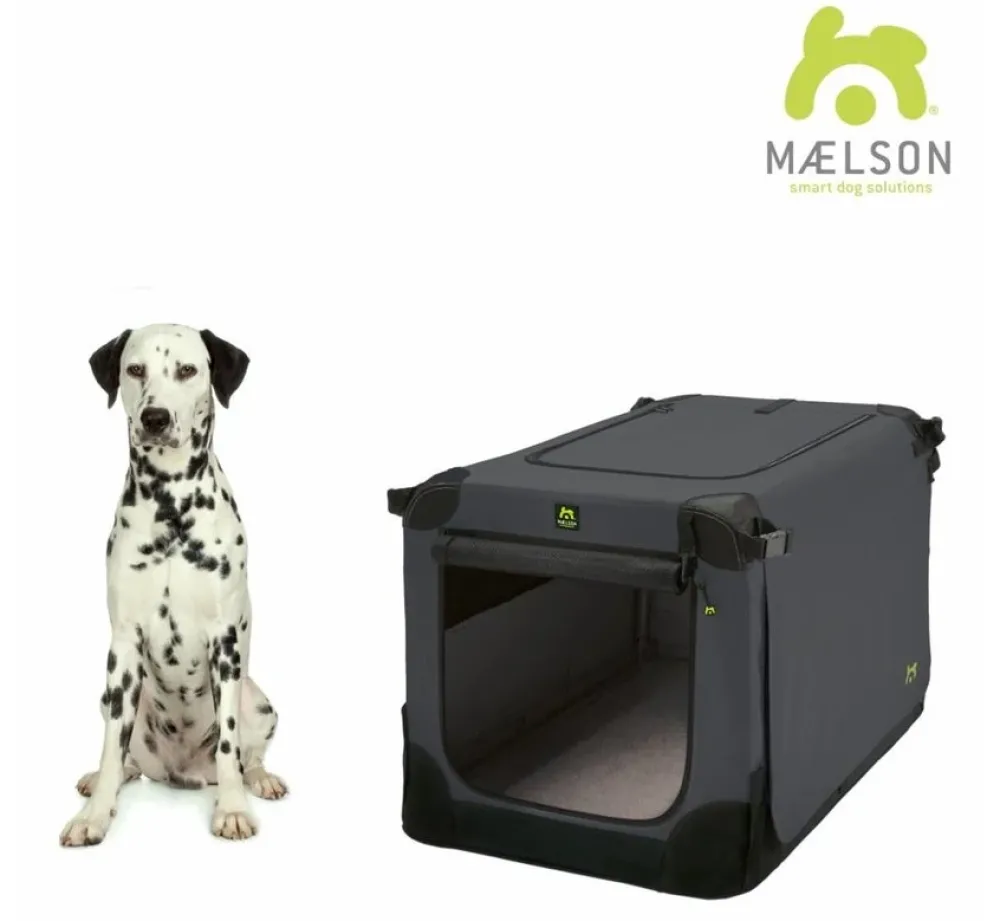 Maelson Reisbench Hond Soft Kennel Antraciet- Reisbench Hond