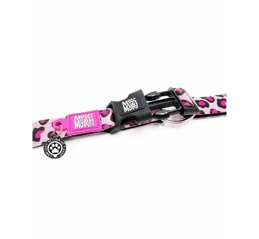 Max & Molly Hondenhalsband Leopard Pink- Hondenhalsband