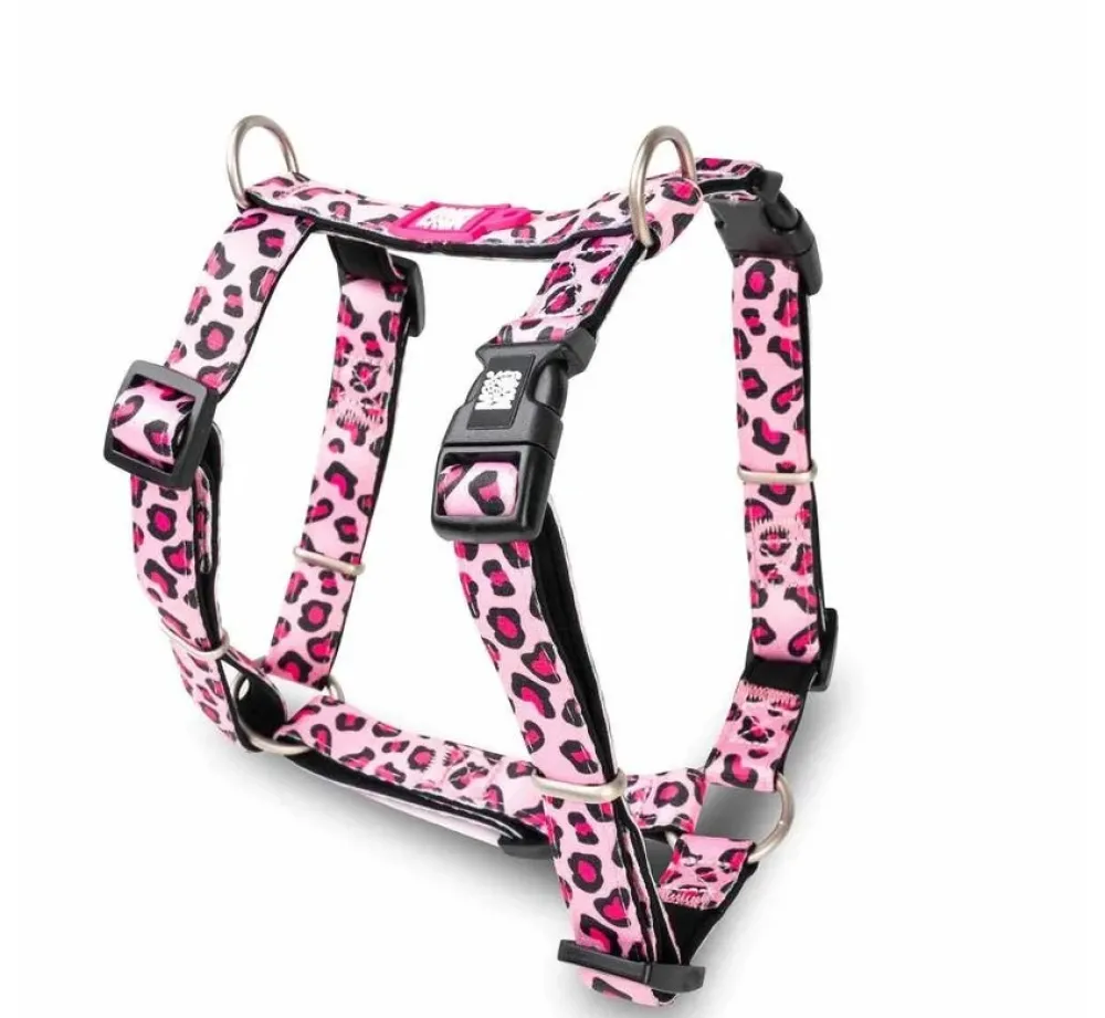 Max & Molly Hondentuig Leopard Pink- Puppy Tuig & Puppy Harnas