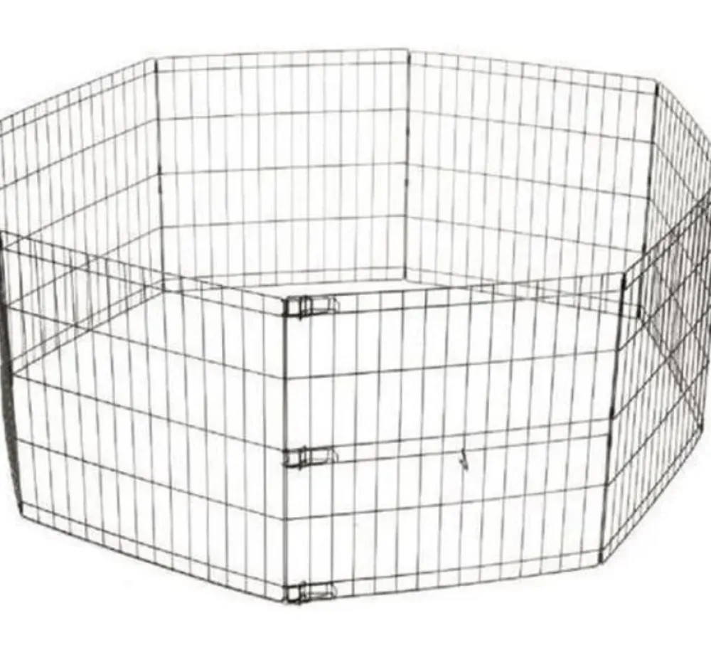M-Pets Opvouwbare Puppyren Zwart- Puppy Bench