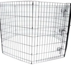 M-Pets Opvouwbare Puppyren Zwart- Puppy Bench