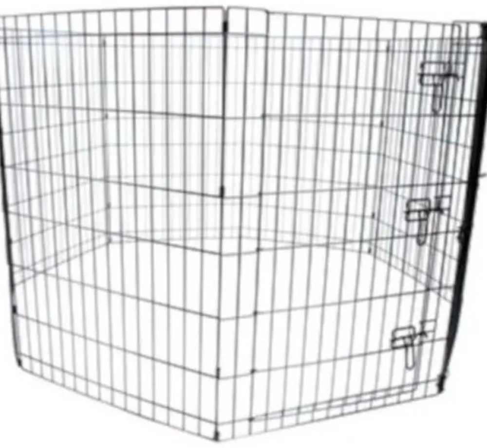 M-Pets Opvouwbare Puppyren Zwart- Puppy Bench