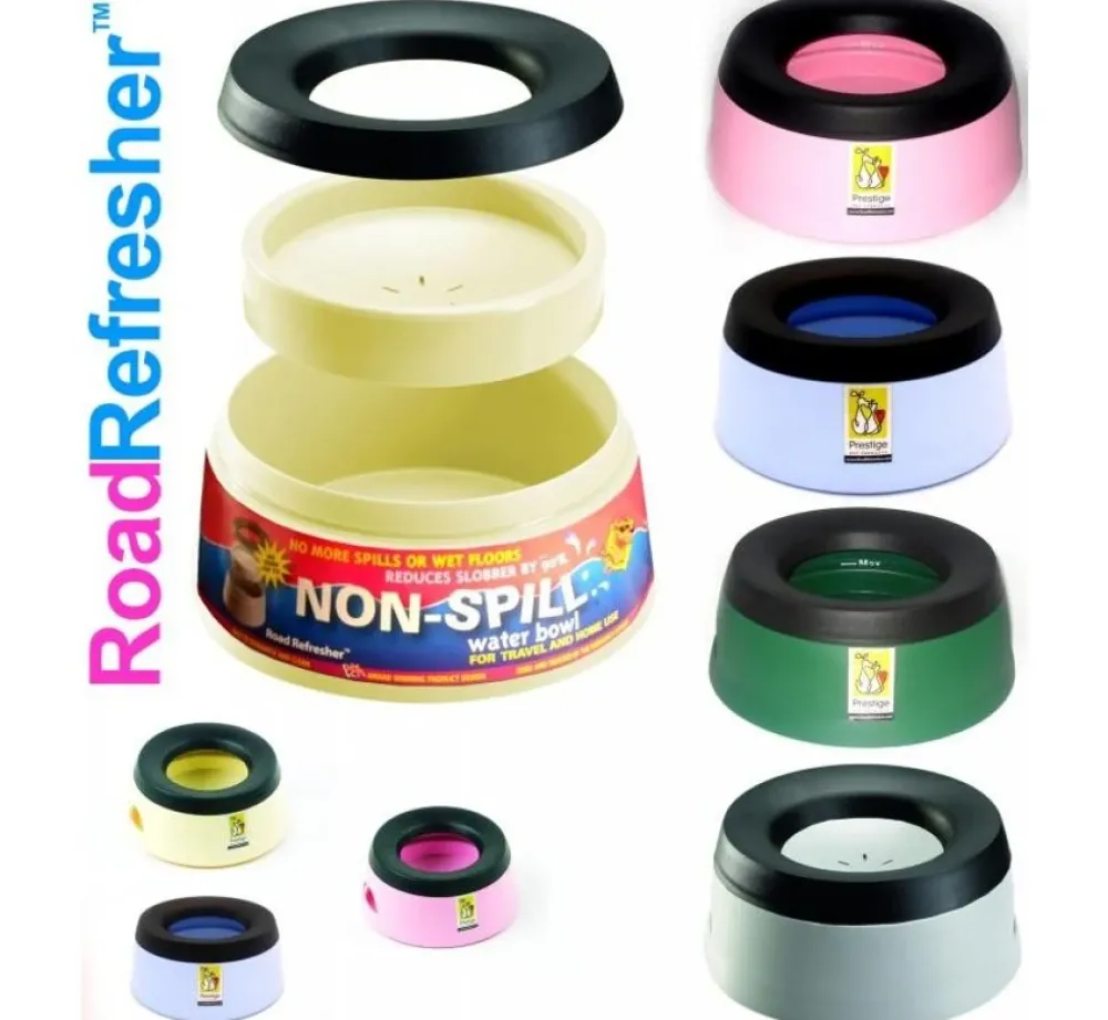 Prestige Pet Products Drinkbak Road Refresher Blauw- Voor De Boot