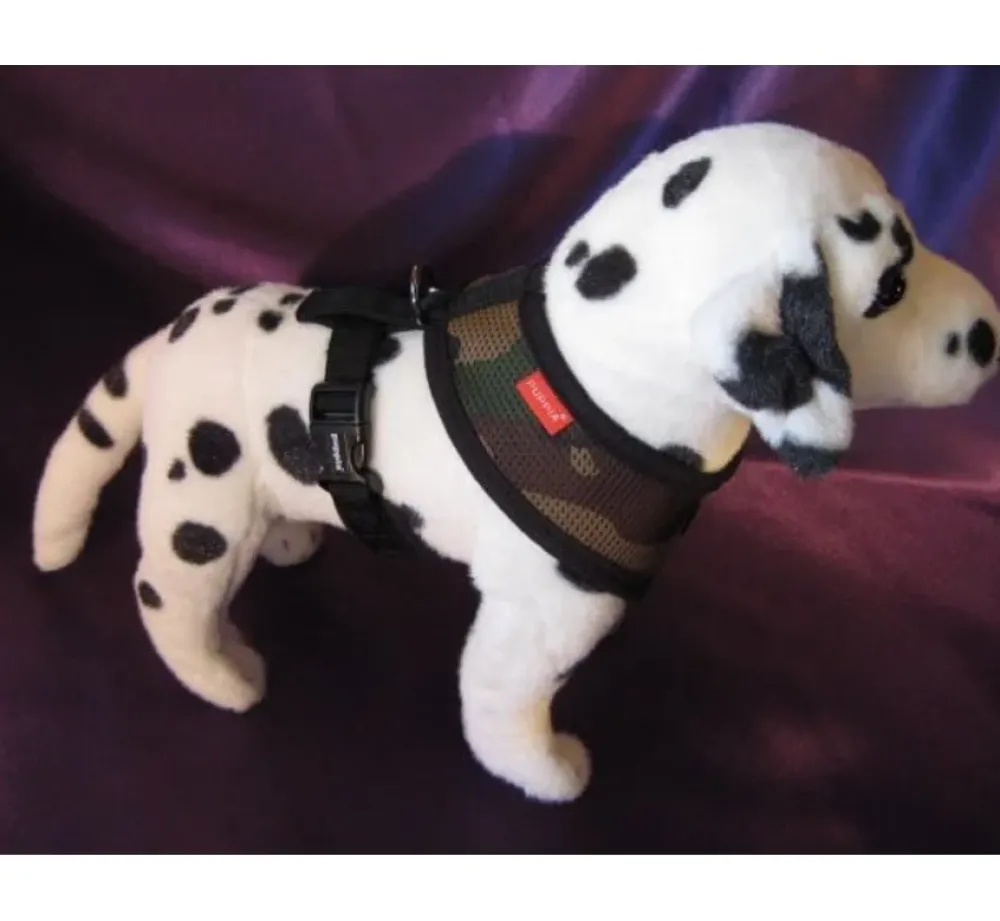 Puppia Hondentuig Soft Harness Camouflage- Puppy Tuig & Puppy Harnas