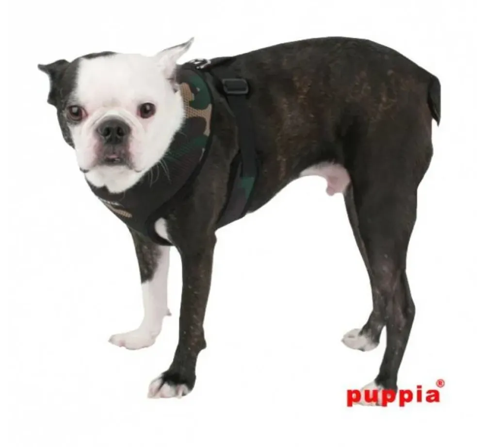 Puppia Hondentuig Soft Harness Camouflage- Puppy Tuig & Puppy Harnas