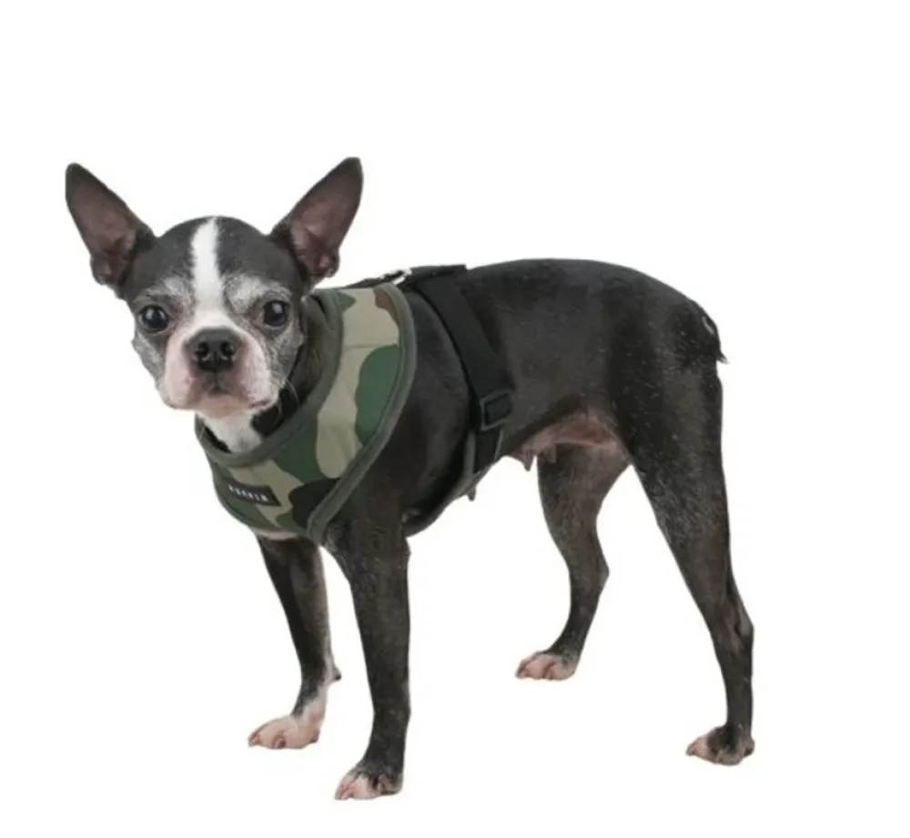 Puppia Hondentuig Soft Harness Camouflage- Puppy Tuig & Puppy Harnas