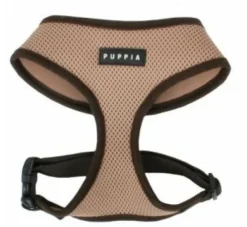 Puppia Hondentuig Soft Harness Beige- Puppy Tuig & Puppy Harnas