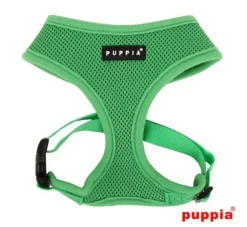 Puppia Hondentuig Soft Harness Groen- Puppy Tuig & Puppy Harnas