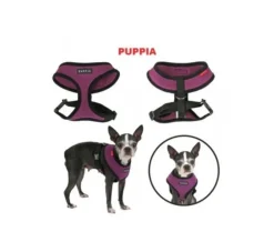 Puppia Hondentuig Soft Harness Paars- Puppy Tuig & Puppy Harnas