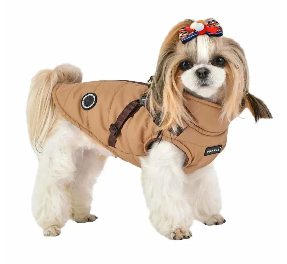 Puppia Mountaineer Vest Beige- Puppy Tuig & Puppy Harnas