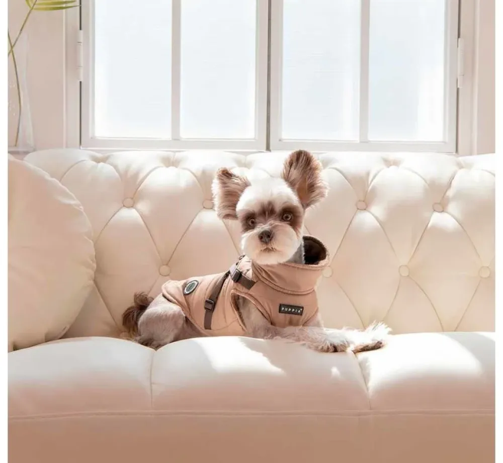 Puppia Mountaineer Vest Beige- Puppy Tuig & Puppy Harnas