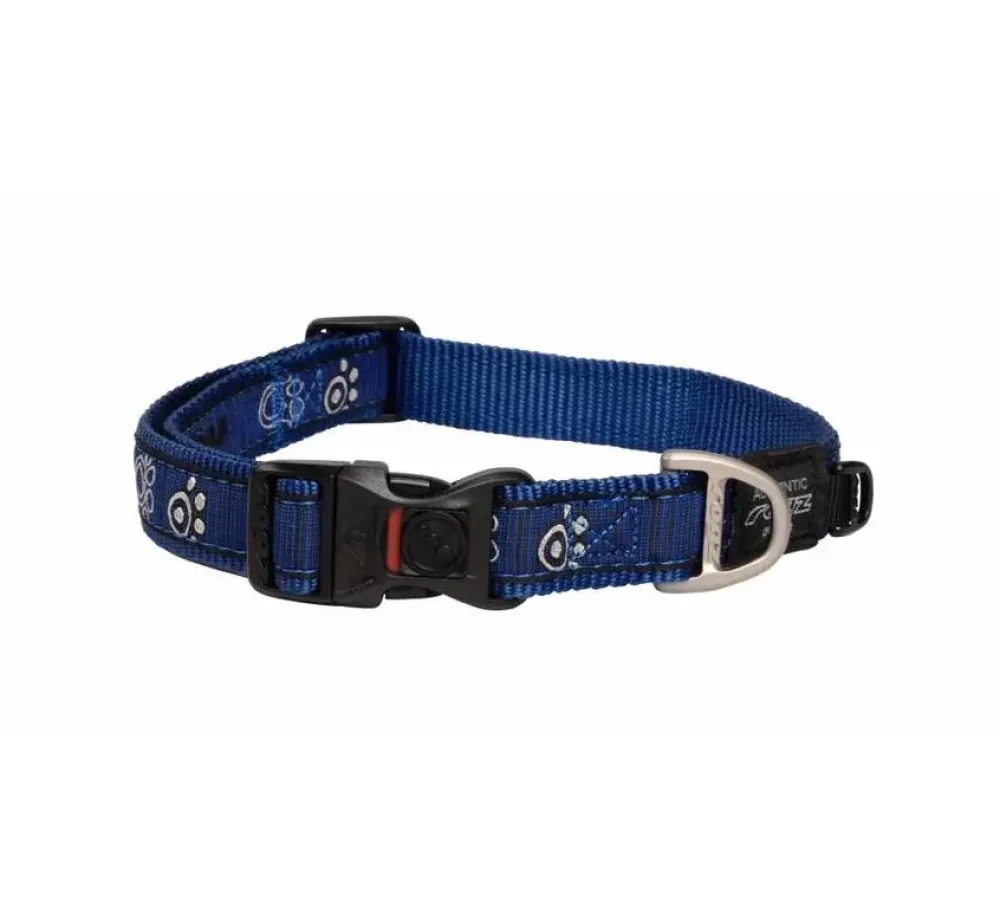 Rogz Hondenhalsband Navy Paw- Hondenhalsband