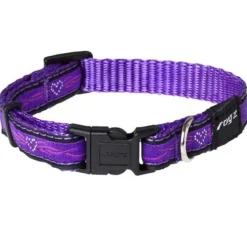 Rogz Hondenhalsband Purple Chrome- Hondenhalsband