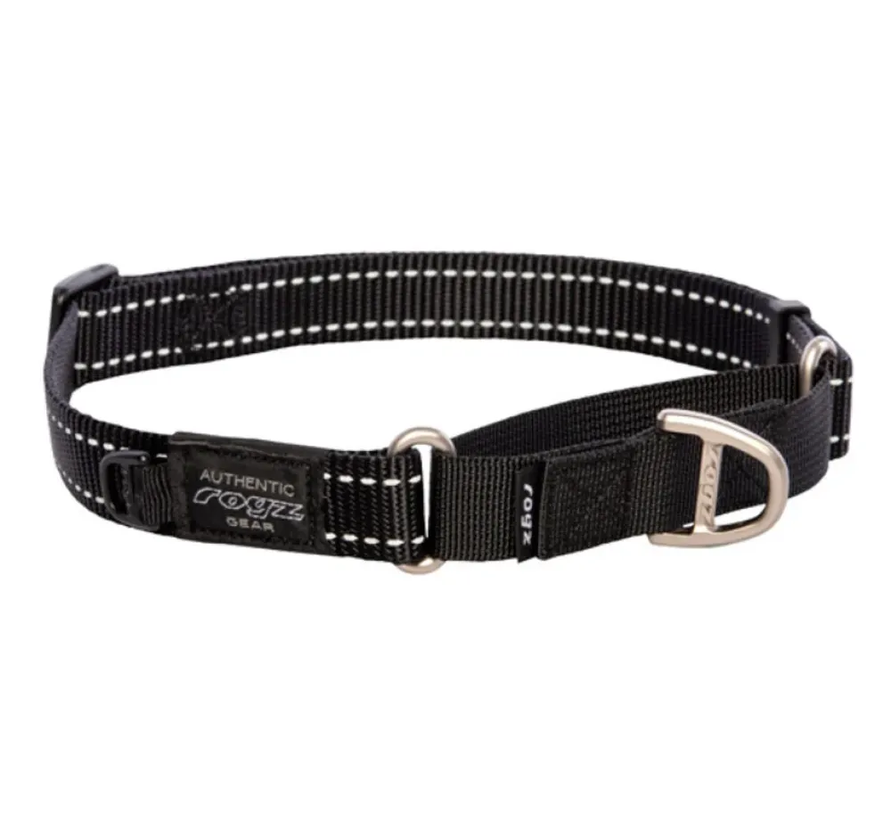 Rogz Hondenhalsband Utility Control Zwart- Hondenhalsband