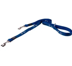 Rogz Hondenriem Multi Purpose Navy Paw- Puppy Riem