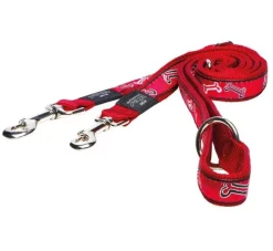 Rogz Hondenriem Multi Purpose Red Bone- Puppy Riem