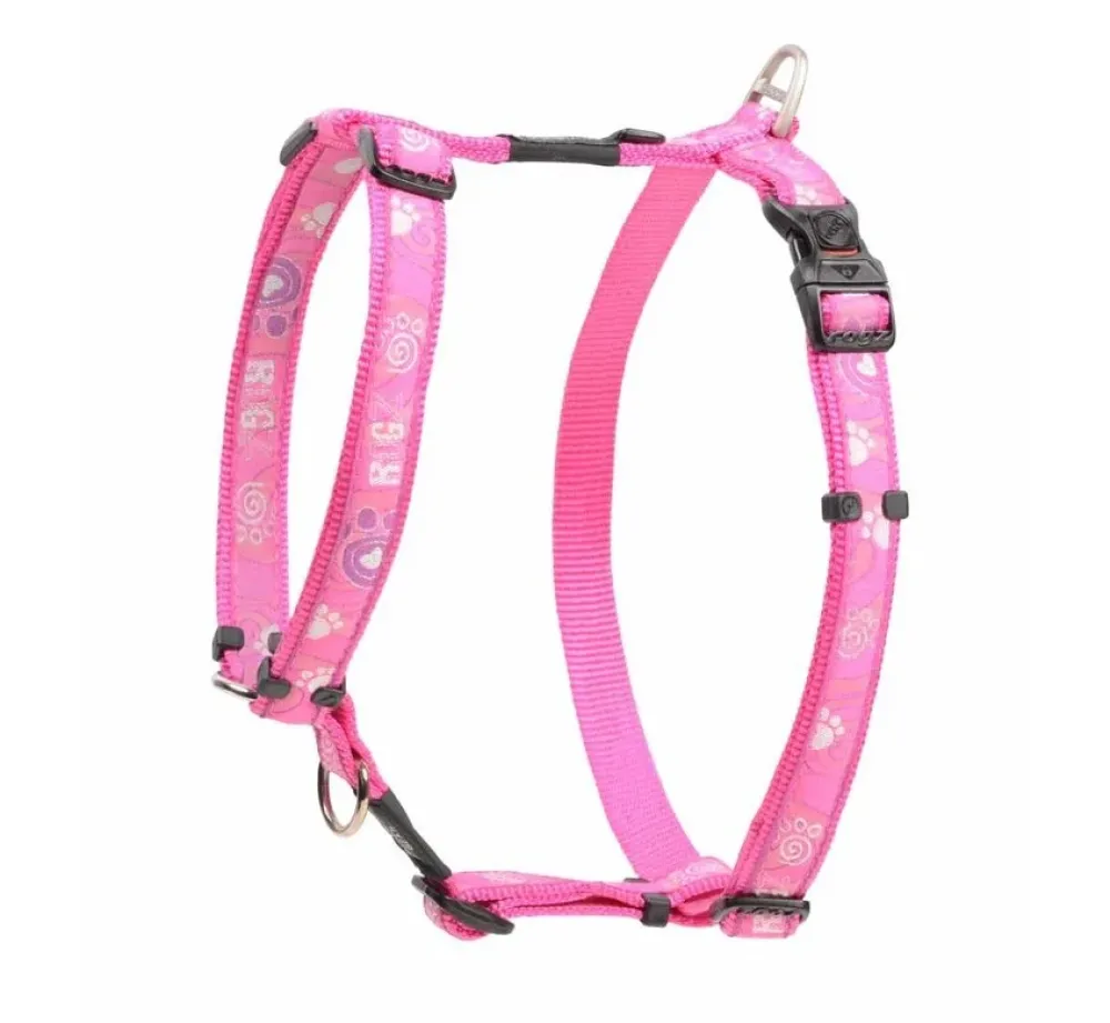 Rogz Hondentuig Pink Paw- Puppy Tuig & Puppy Harnas