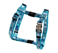 Rogz Hondentuig Trendy Blue Bones- Puppy Tuig & Puppy Harnas