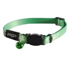 Rogz Kattenhalsband Kiddycat Lime Paws- Kattenhalsband
