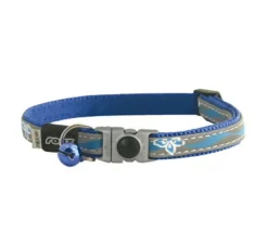Rogz Kattenhalsband Nightcat Blue Floral- Kattenhalsband