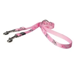 Rogz Puppy Hondenriem Multi Purpose Yoyo Roze- Puppy Riem