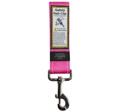 Rogz Veiligheidsriem Safety Car Belt Clip Roze- Autogordel Hond