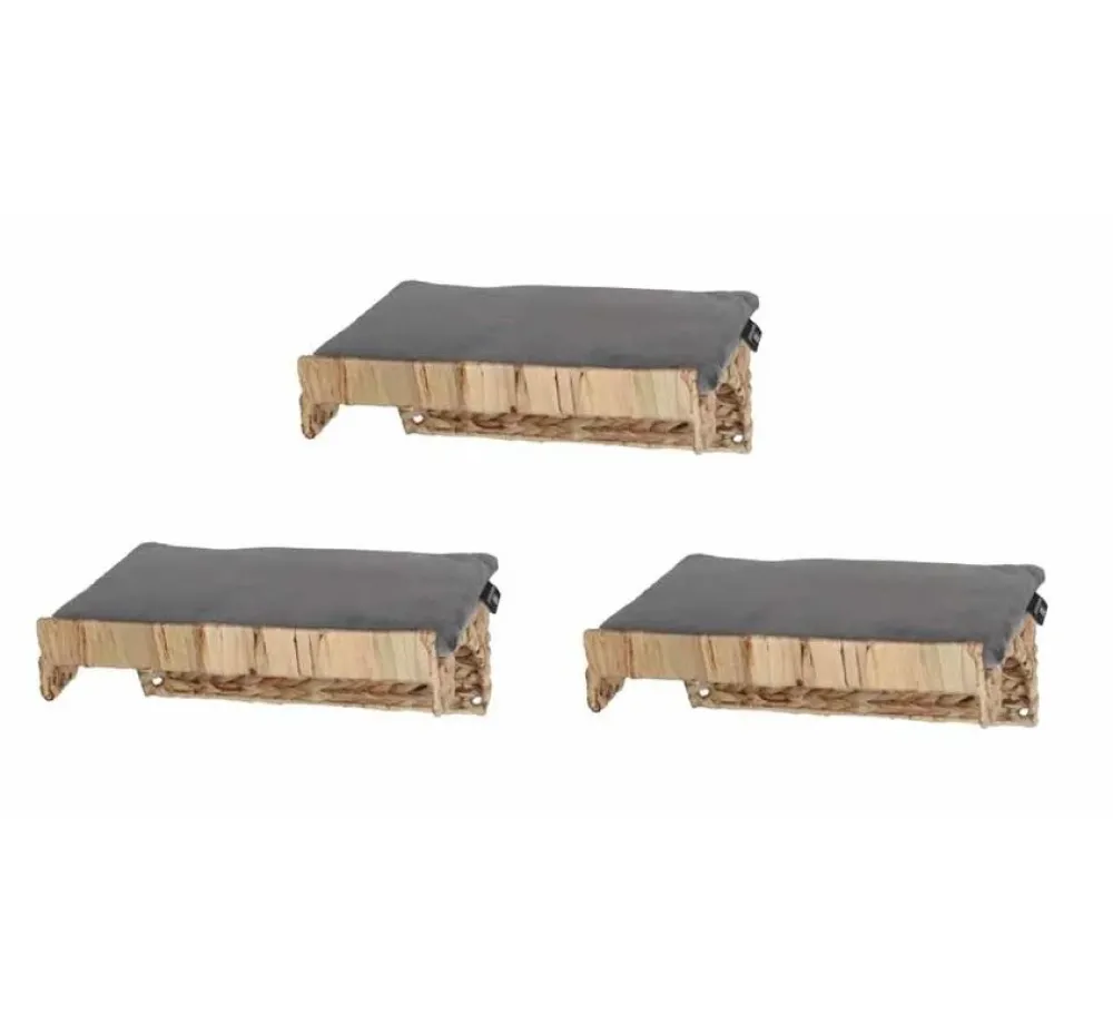 Silvio Design Katten Klimwand Met Grijs Kussen- Kattenmand