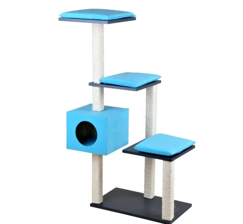 Silvio Design Krabpaal Cosy Blauw Xl- Krabpaal
