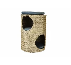 Silvio Design Ronde Kattenmand Met Grijze Kussens- Kattenmand