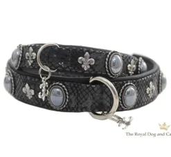 The Royal Cat and Dog Hondenhalsband Bonaparte Zwart- Hondenhalsband